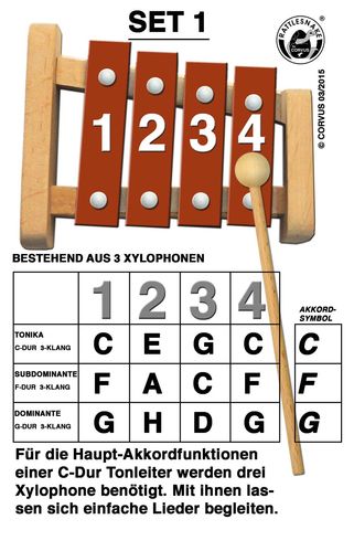 Akkord-Glockenspiel Set