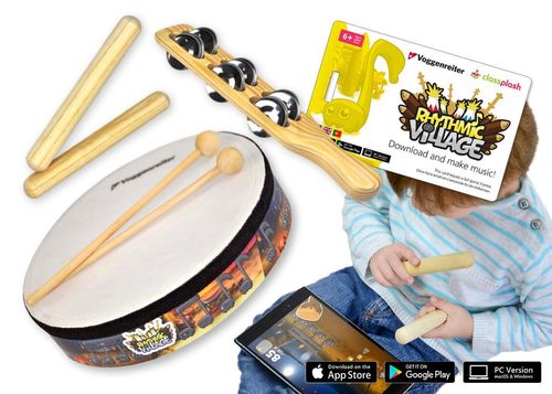 Rhythmic Village Percussion Set (mit App/Lernsoftware)